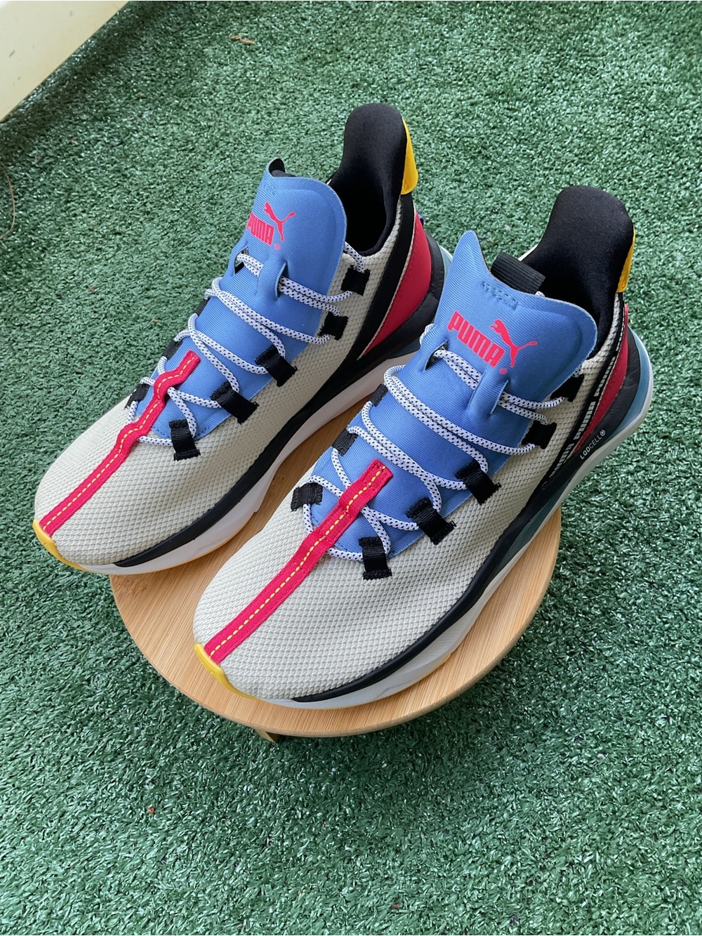 PUMA LQDCELL Running Training Shoes Women Size 8 Multicolor Athletic Sneaker